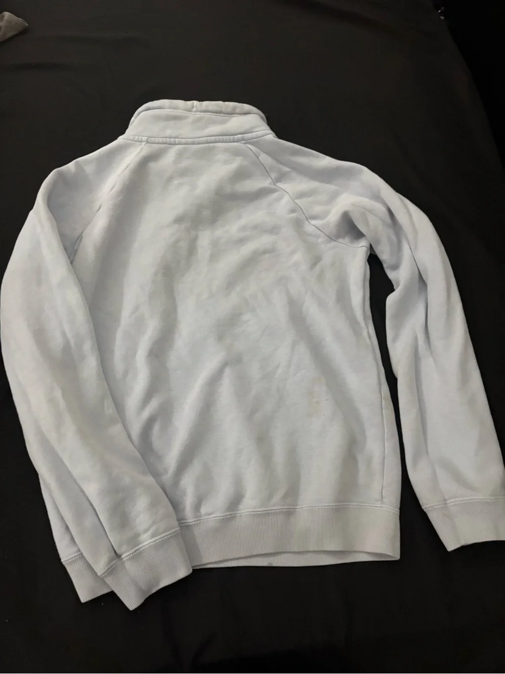 Nike Men's Light Blue Quarter-Zip Fleece Pullover Jacket